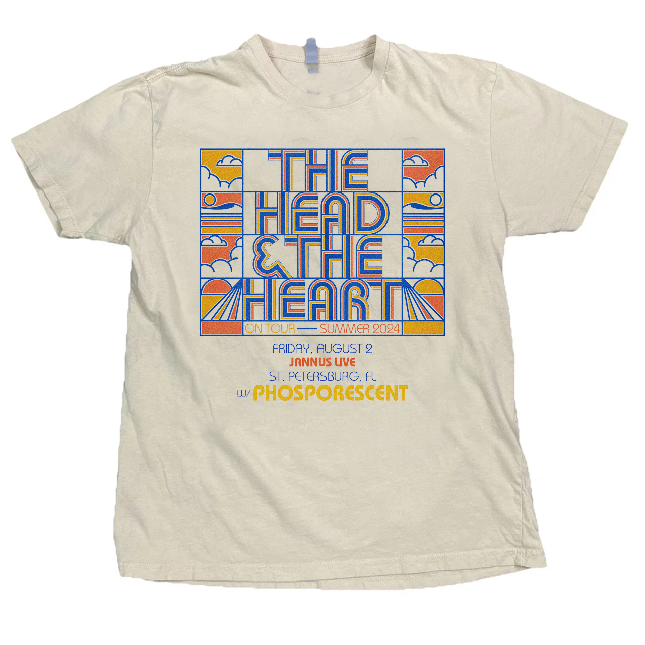 The Head And The Heart Band Gift For Fan Natural T-shirt QA847