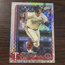 Brooks Lee X-Fractor Refractor Rookie RC 2025 Topps Chrome Card #234 Twins