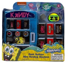 SpongeBob SquarePants Rock Bottom Mini Vending Machine Set 25th Anniversary NEW