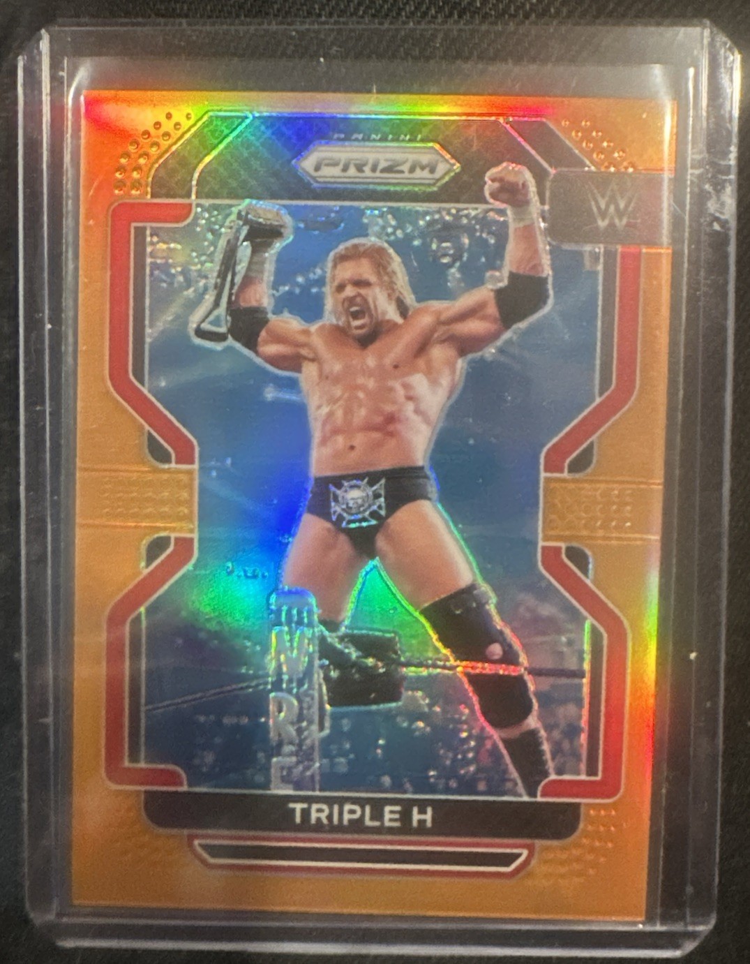 2022 Prizm WWE Triple H Orange Prizm BEST #d CARD! 09/99 Triple 9’s for Triple H