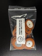 Prestini Set di pad per sax tenore TSA-67 risuonatore piatto in metallo, CONN 10M
