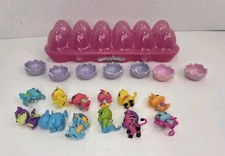 Hatchimals Collectibles Lot Of 12 With Glitter Pink Egg Carton