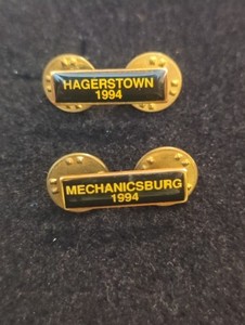 Vtg Set Of Mechanicsburg PA and Hagerstown Motorcycle Hat Lapel Vest Pins