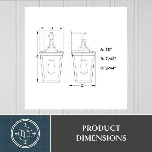 Vaxcel Lighting T0775 Cottage Grove 2 Light 19" Tall Outdoor Wall - Black - Picture 3 of 6