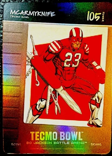 2026 Tecmo Bowl Bo Jackson Battle Arena MCARMYKNIFE Blow On It Brawl #BO761