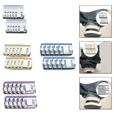 10x Hosenbein Fixier Clips Praktisch Tragbar Profi Hosen Saum Fixierer