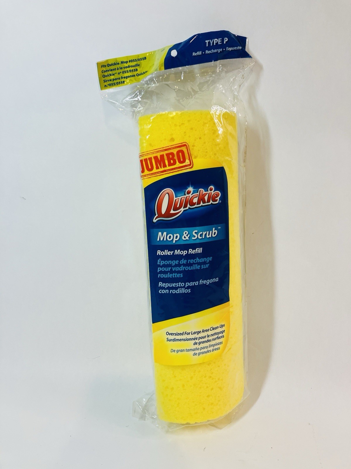 Jumbo Quickie Mop & Scrub Roller Refill  Microban 12" 055/05