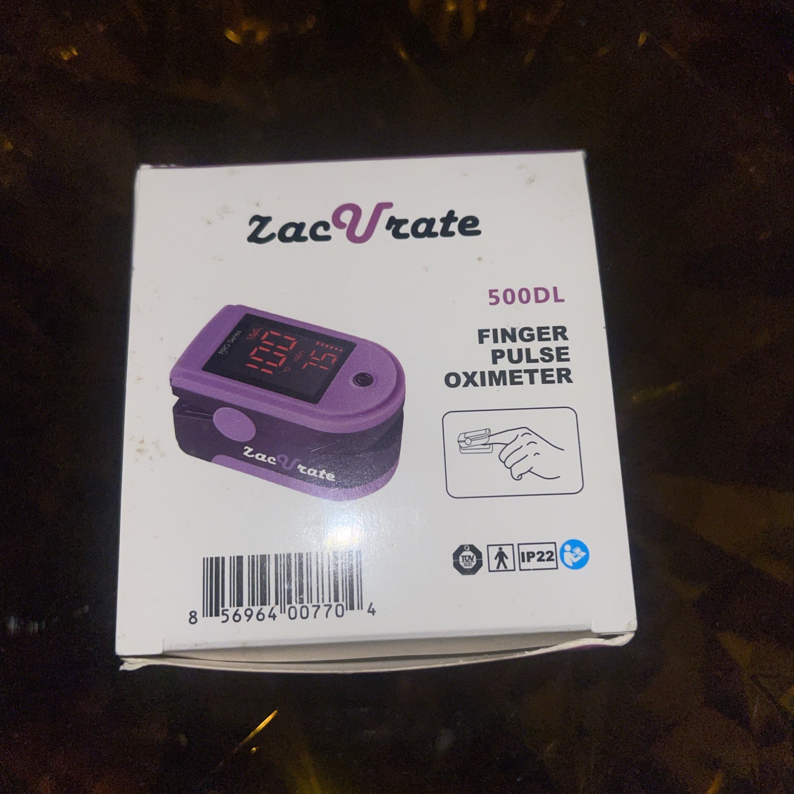 Zacurate Purple 500DL Pro Series Pulse Oximeter Spo2 O2 COVID 