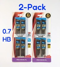 2-PACK - Pentel #2 HB Mechanical Pencil Super HI Polymer Lead Refill - 0.7mm