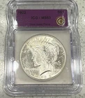 1922 MS 63 Peace Dollar.  Please see details.