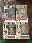 Star Wars Funko Pop Figure Lot Of 4 Exclusive Luke Snaggletooth Snap FN-2187
