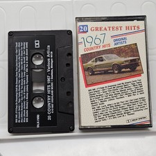 20 Greatest Hits 1967 Country Hits Various Artists Cassette 1987 Highland Music