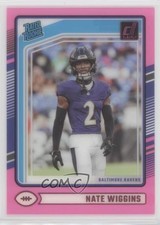 2024 Panini Clearly Donruss Rated Rookie Pink Nate Wiggins #89 1iu8