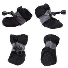 New 4pcs Pet Dog Shoes Anti-slip Rain Snow Boot Thick Warm For Small Cats Dogs
