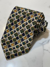 Ungaro Paris Silk Tie Made in Italy 59.5 x 3.75 Geometric Classic Interview Job