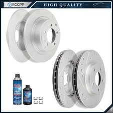 Brake Discs Rotors For 2008-2014 Dodge Avenger Front and Rear Drilled Slotted