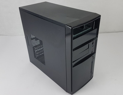 Micro ATX Tower Gehäuse Computer Case in Schwarz 2x5.25' + 2x3.5'