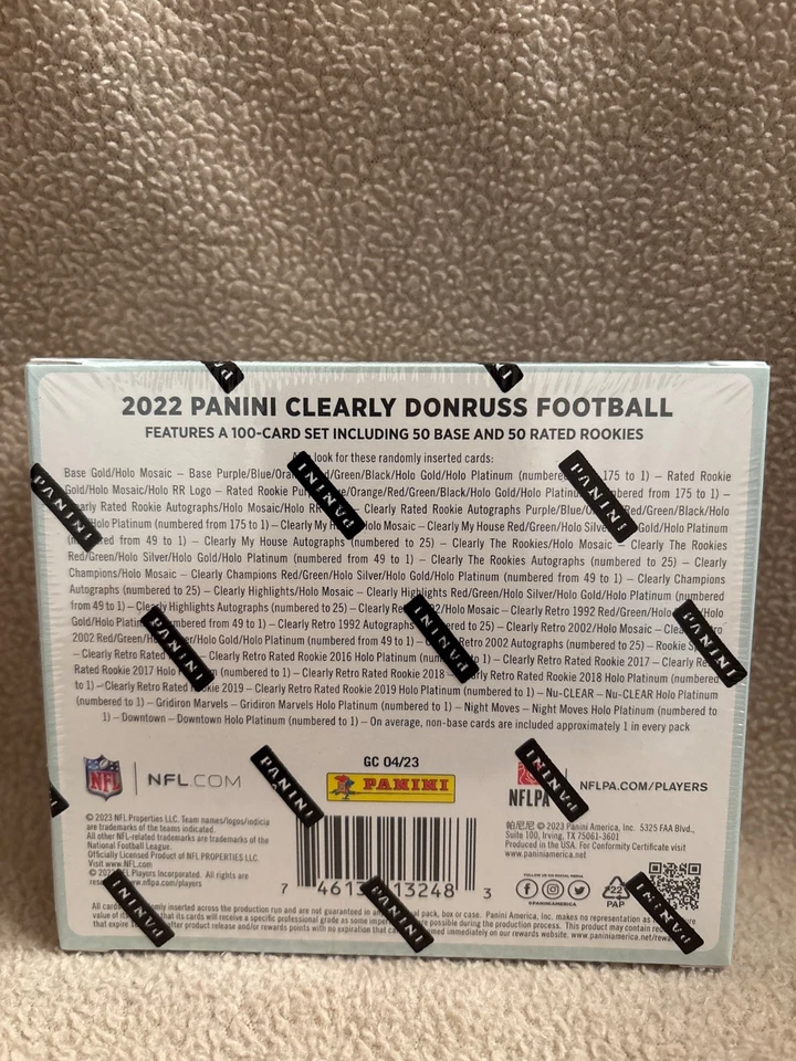 2022 Panini Clearly Donruss NFL Football Hobby Box - Factory Sealed - Image 2 of 4