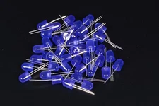 FOGGY 10 LED DIODES BLUE LEDS 10mm BLUE DIFFUSED LIGHT DIFFUSED
