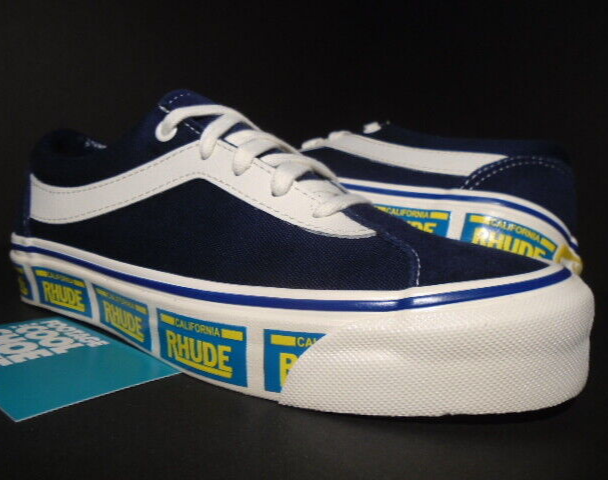 VANS BOLD NI RHUDE PLATE NAVY BLUE WHITE OLD SKOOL ERA SUPREME