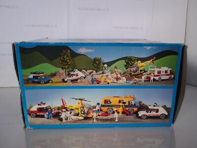 PLAYMOBIL 3247 ANCIEN hélicoptère jaune SAR sauvetage infirmière EUR 69
