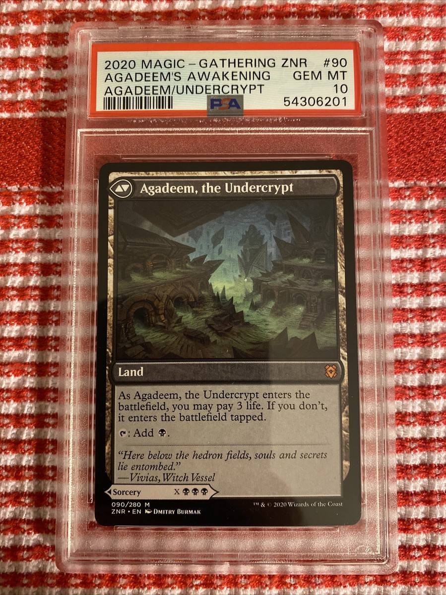 PSA 10 Gem Pop 1 MTG Agadeem's Awakening Agadeem, the Undercrypt