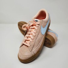 Nike Blazer Low '77 Women's Size 11.5 Salmon Suede Shoes FQ8060-800