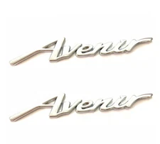 2PCS Avenir Logo Car Side Fender Rear Trunk Emblem Badge Decals (Chrome )