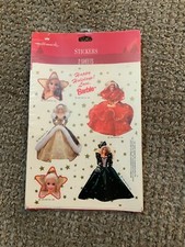 Vintage Barbie Hallmark Holiday Stickers 1995