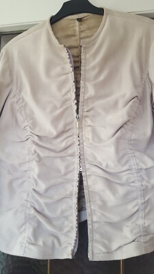 Clan Leder Blaser Größe 44 Beige