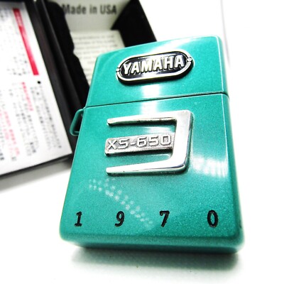 Yamaha XS-650 Metal Sparkling Green 1970 Loss Proof Zippo 1998 