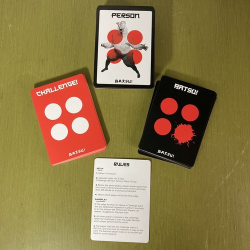 The Punishment Card Game Japanese BATSU! Game Style FOU Giant Fox Studios - Picture 5 of 9