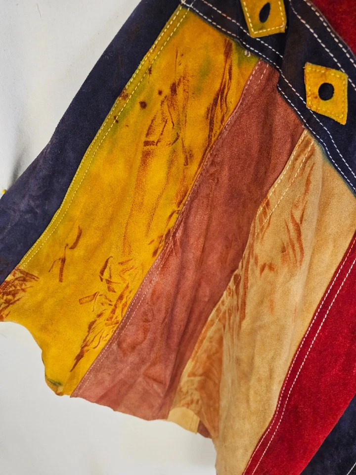 Poncho Country Place Reina de las Capas Vintage Gamuza con Cremallera Frontal  Foto 3 de 4