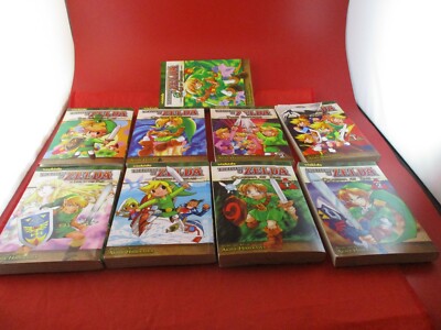 The Legend of Zelda Manga 9 Books Minish Cap Link to Past Ocarina Time Oracle 