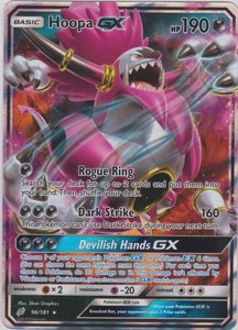 Details About Pokemon Tcg Sm Team Up 96181 Hoopa Gx Holographic Rare Card