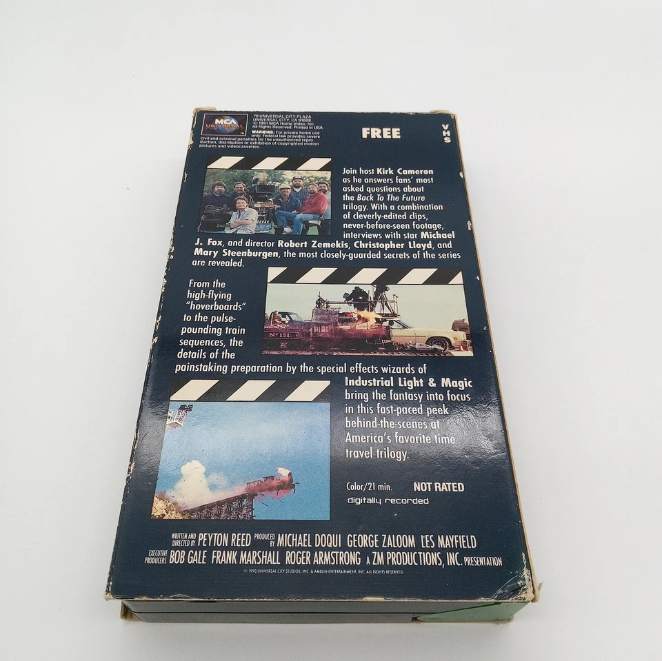 Back to the Future Secrets Of The Trilogy VHS 1990 Vintage - Image 2 of 3