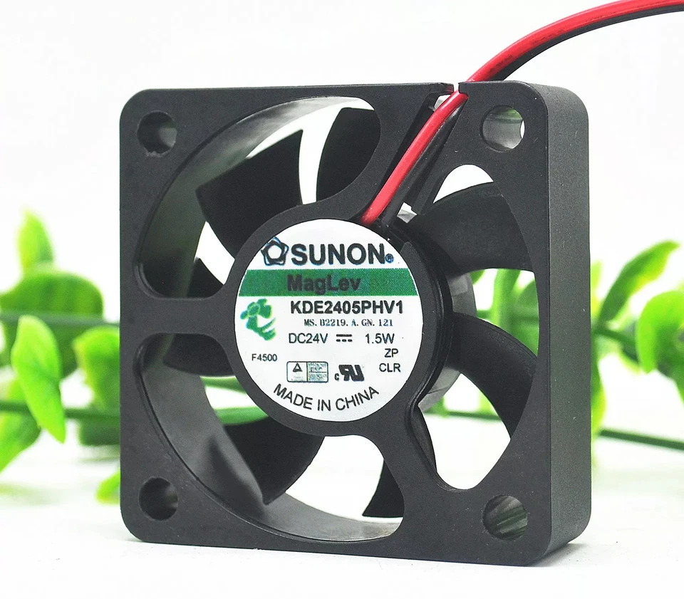 SUNON Cooling Fan KDE2405PHV1 5015 24V 1.5w 5CM 50x50x15mm 2"x2"x0.6" - Image 3 of 4