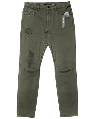 olive green skinny pants mens