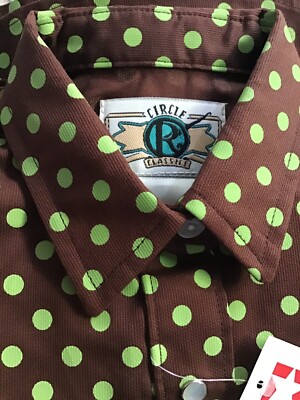 Girls Western Snap Up Shirt..sz x small Cute In Polkadots Made In USA...