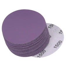 30Pcs 1500 Grits Purple Sanding Discs for WOOD METAL PAINT FINISHING Wet Dry