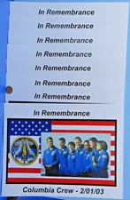 Lot of 8 NASA Printed PHOTO vtg STS-107 Space Shuttle COLUMBIA CREW Ramon McCool