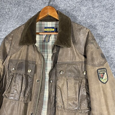 VINTAGE Rugby Ralph Lauren RRL Expedition Waxed Jacket Large