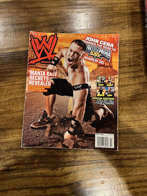 WWE  Wrestling  Magazine March  2008 John Cena