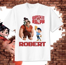 Wreck It Ralph Custom T-shirt Personalize Birthday gift Tee, Video Game Movie