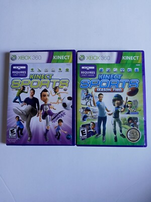 Kinect Sports Season 1 And Season 2 Microsoft Xbox 360 Video Game Complete Lot