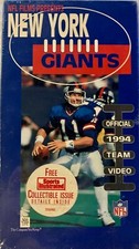 New York Giants: Official 1994 Team Video VHS - NFL FILMS - New Sealed RARE
