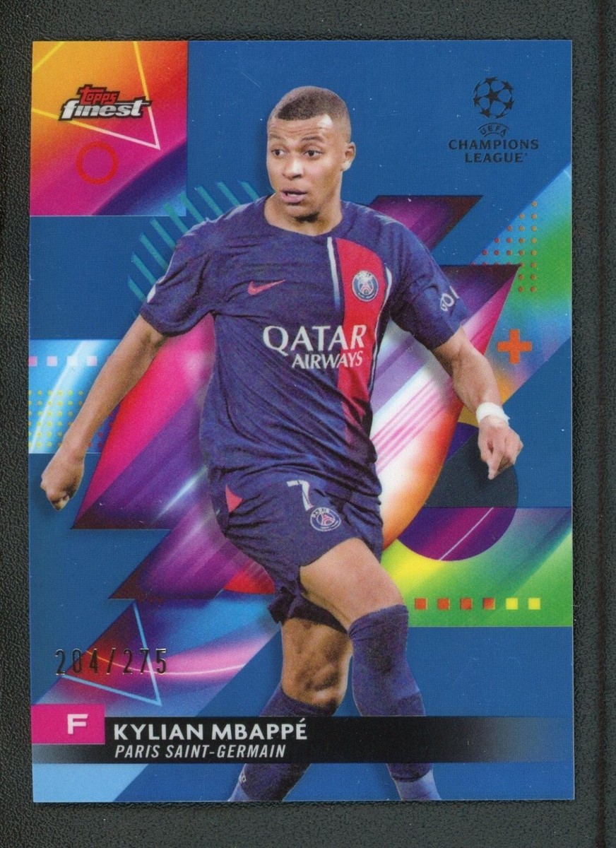 PSA10 GEM MINT 25枚限定 mbappe topps finest 2022-23 Topps Finest UCL PSG Kylian Mbappe Blue/Aqua