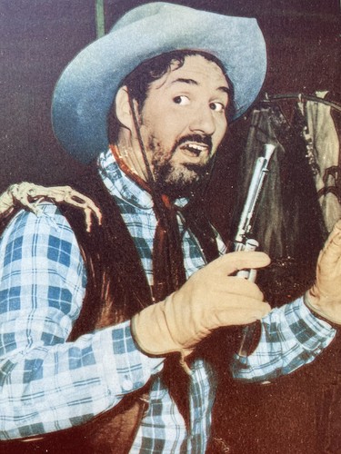 Gene Autry 1952 Wagon Team Lobby Card 11x14 Pat Buttram with Skeleton - Picture 3 of 7
