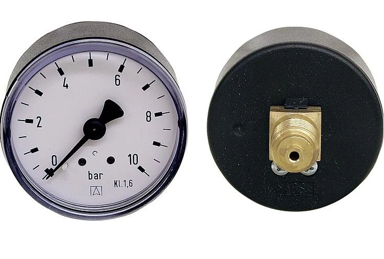 MARKENLOS Manometer 0 - 10 bar für Honeywell Rückspülfilter / Druckminderer MiniPlus-FK