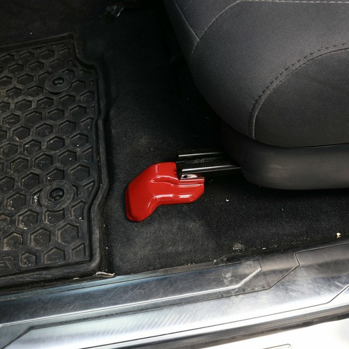 2*Red ABS Seat Base Protective Decorative Cover Fit For T@yota T@coma 2017-2019 - Picture 4 of 11